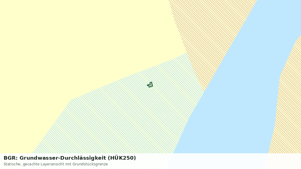 Statische Kartenansicht: BGR: Grundwasser-Durchlässigkeit (HÜK250)