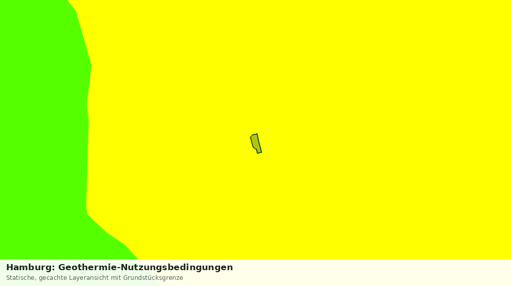 Statische Kartenansicht: Hamburg: Geothermie-Nutzungsbedingungen