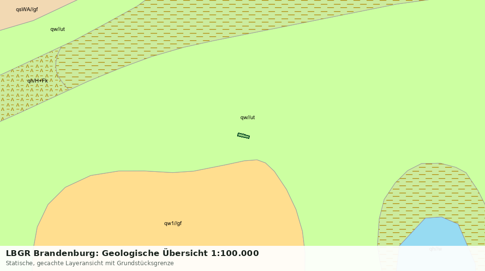 Statische Kartenansicht: LBGR Brandenburg: Geologische Übersicht 1:100.000