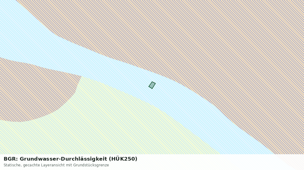 Statische Kartenansicht: BGR: Grundwasser-Durchlässigkeit (HÜK250)