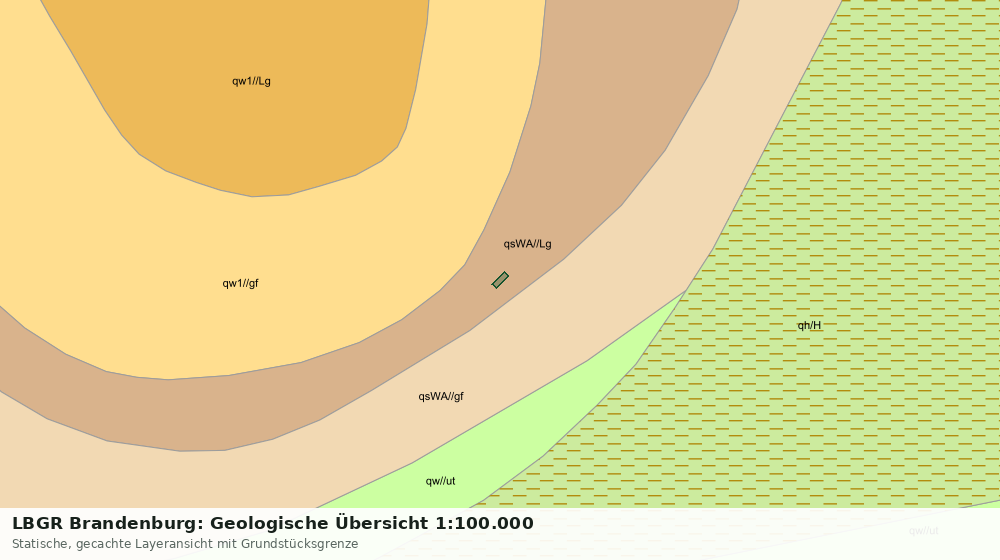 Statische Kartenansicht: LBGR Brandenburg: Geologische Übersicht 1:100.000