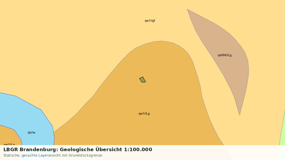 Statische Kartenansicht: LBGR Brandenburg: Geologische Übersicht 1:100.000