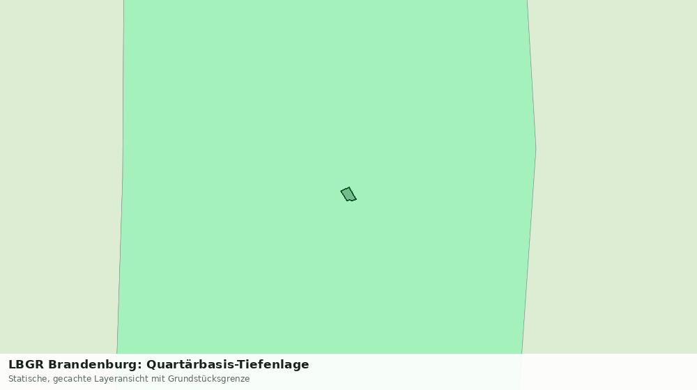 Statische Kartenansicht: LBGR Brandenburg: Quartärbasis-Tiefenlage