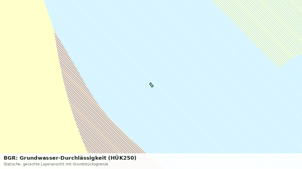 Statische Kartenansicht: BGR: Grundwasser-Durchlässigkeit (HÜK250)