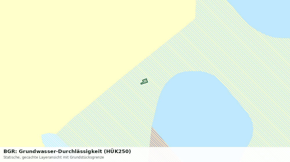 Statische Kartenansicht: BGR: Grundwasser-Durchlässigkeit (HÜK250)