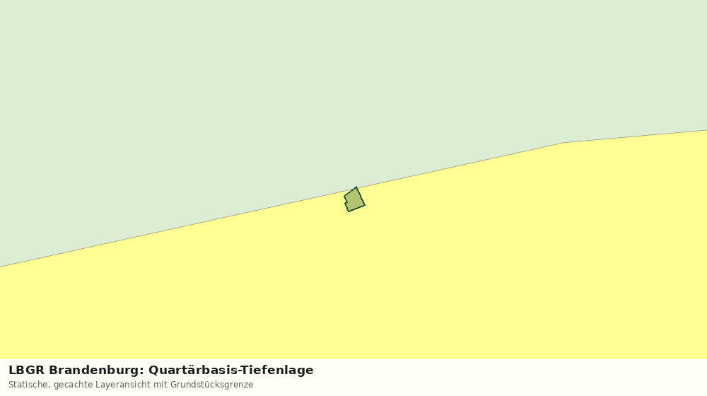 Statische Kartenansicht: LBGR Brandenburg: Quartärbasis-Tiefenlage