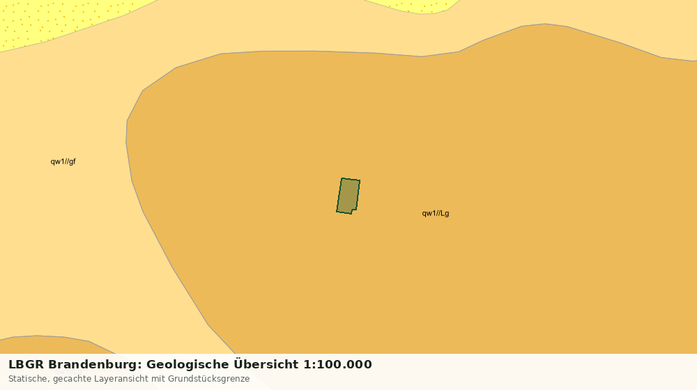 Statische Kartenansicht: LBGR Brandenburg: Geologische Übersicht 1:100.000