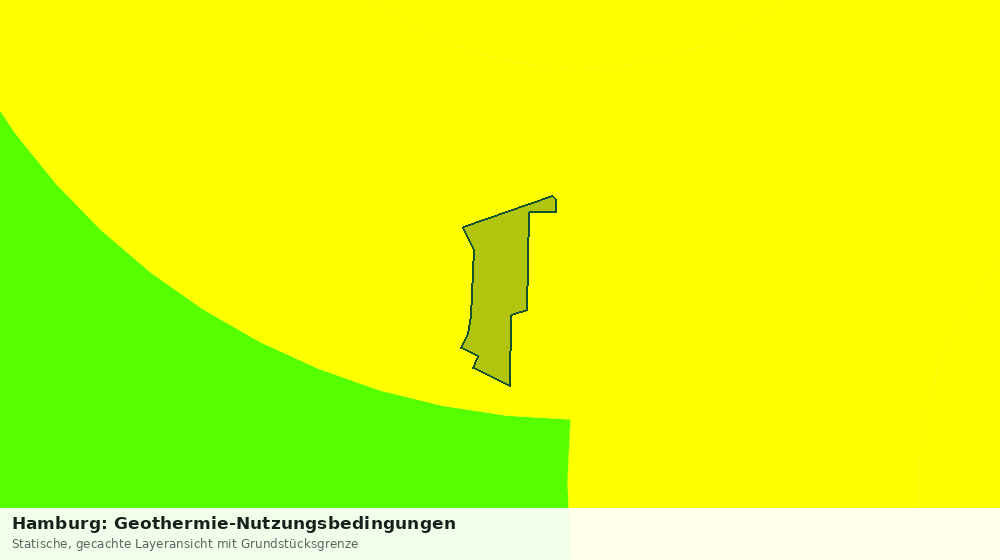 Statische Kartenansicht: Hamburg: Geothermie-Nutzungsbedingungen
