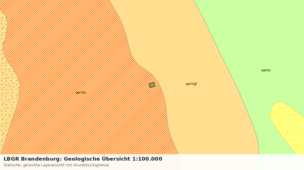 Statische Kartenansicht: LBGR Brandenburg: Geologische Übersicht 1:100.000