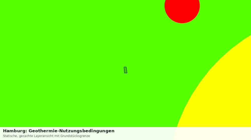 Statische Kartenansicht: Hamburg: Geothermie-Nutzungsbedingungen