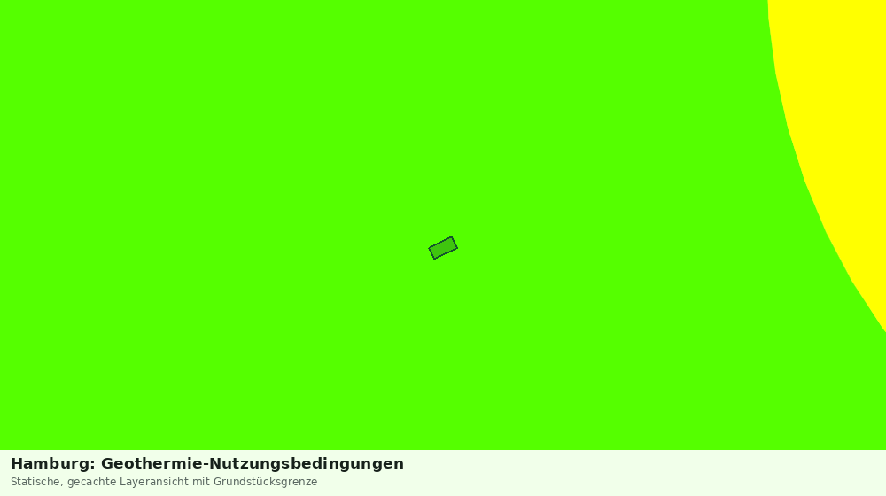 Statische Kartenansicht: Hamburg: Geothermie-Nutzungsbedingungen