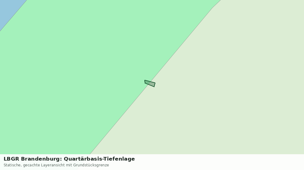 Statische Kartenansicht: LBGR Brandenburg: Quartärbasis-Tiefenlage