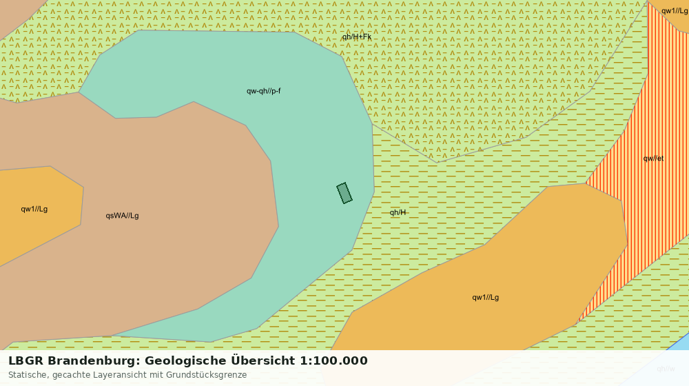 Statische Kartenansicht: LBGR Brandenburg: Geologische Übersicht 1:100.000