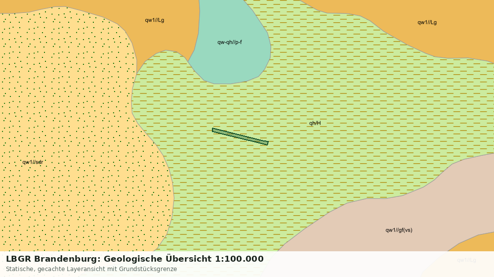 Statische Kartenansicht: LBGR Brandenburg: Geologische Übersicht 1:100.000