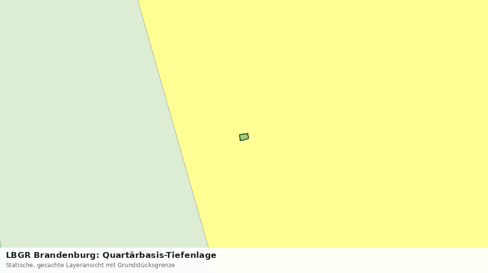 Statische Kartenansicht: LBGR Brandenburg: Quartärbasis-Tiefenlage