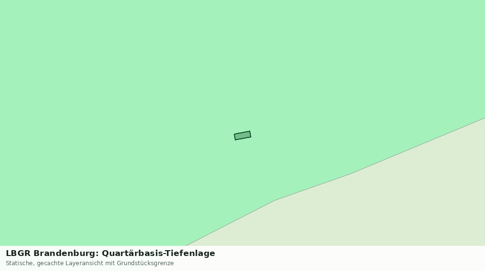 Statische Kartenansicht: LBGR Brandenburg: Quartärbasis-Tiefenlage