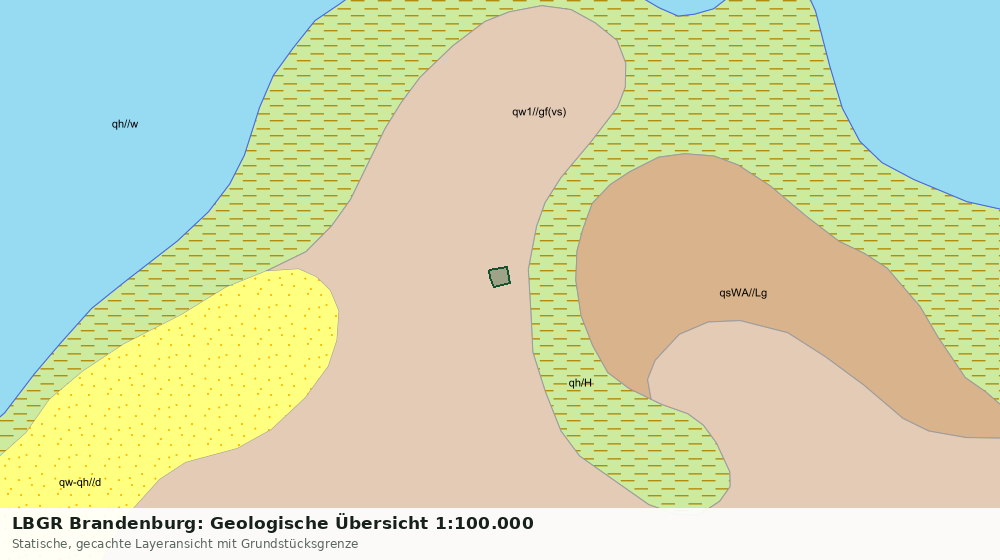 Statische Kartenansicht: LBGR Brandenburg: Geologische Übersicht 1:100.000