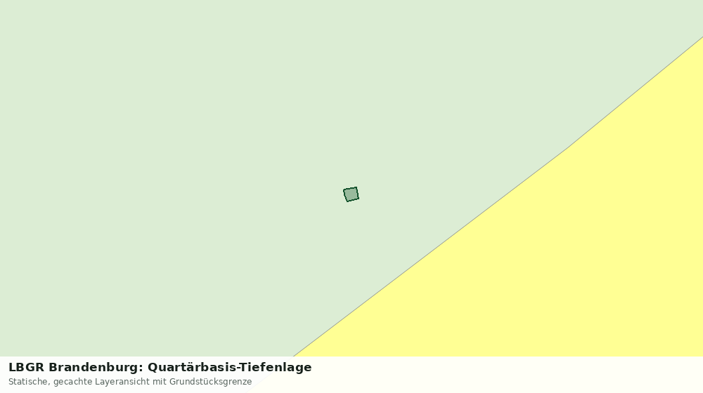 Statische Kartenansicht: LBGR Brandenburg: Quartärbasis-Tiefenlage