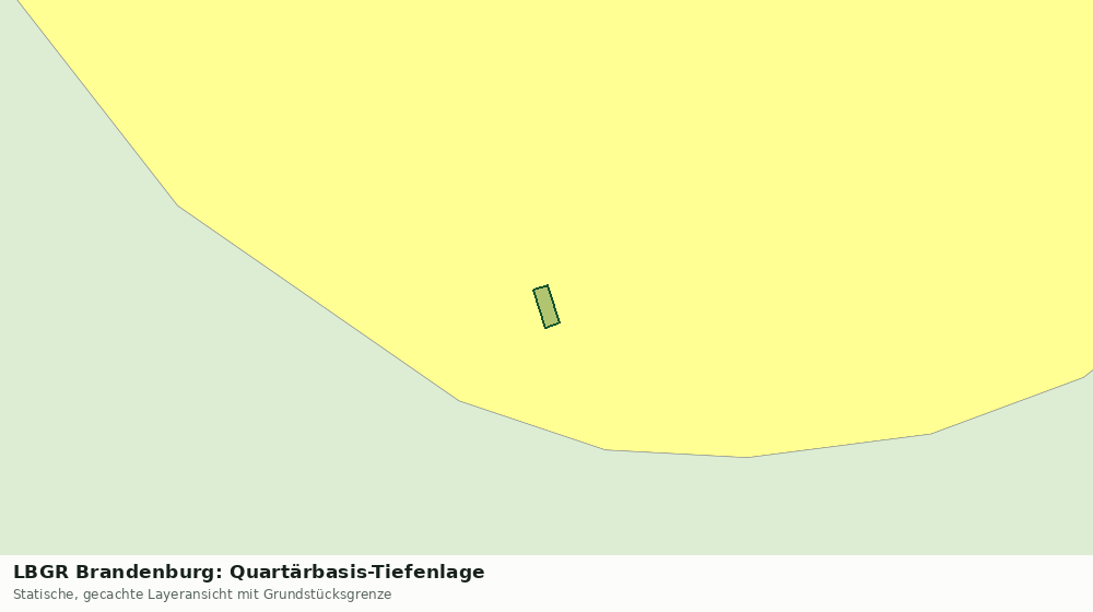 Statische Kartenansicht: LBGR Brandenburg: Quartärbasis-Tiefenlage