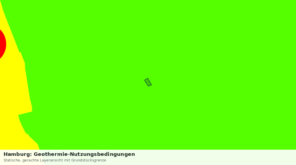 Statische Kartenansicht: Hamburg: Geothermie-Nutzungsbedingungen
