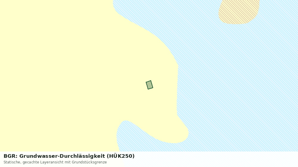 Statische Kartenansicht: BGR: Grundwasser-Durchlässigkeit (HÜK250)