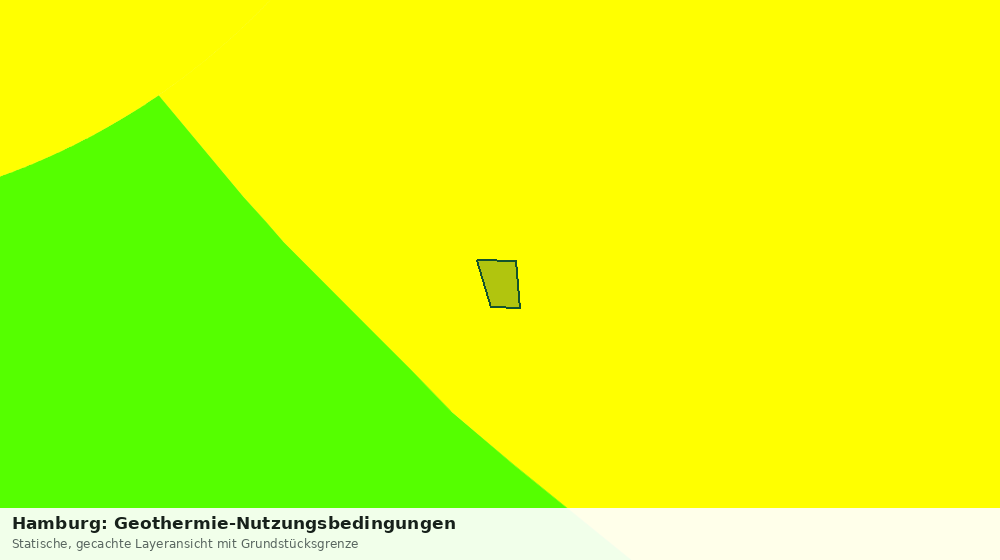 Statische Kartenansicht: Hamburg: Geothermie-Nutzungsbedingungen