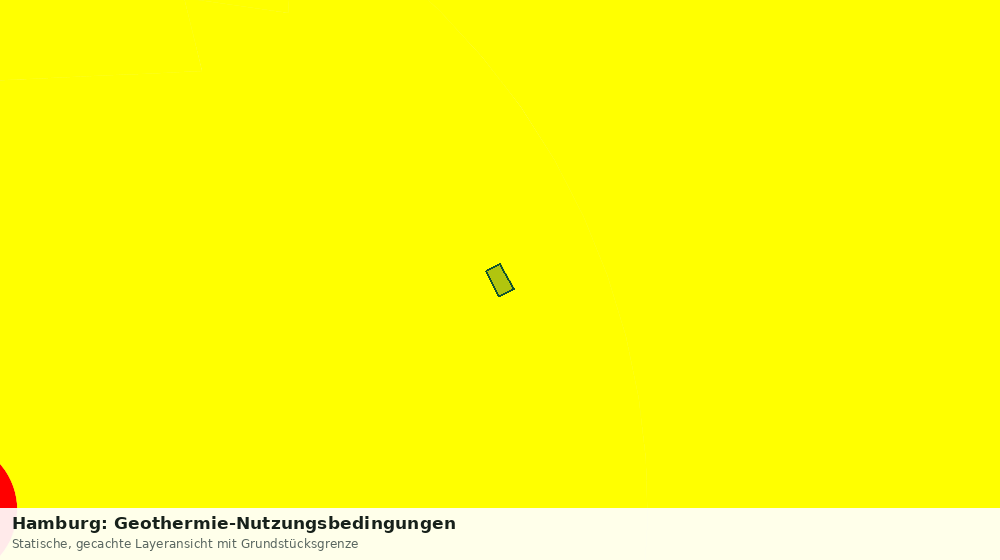 Statische Kartenansicht: Hamburg: Geothermie-Nutzungsbedingungen