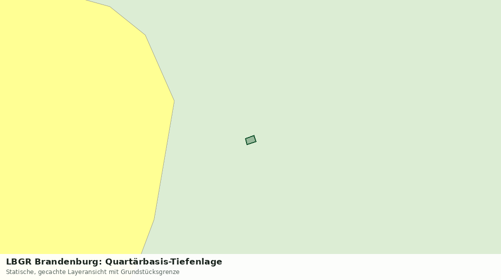 Statische Kartenansicht: LBGR Brandenburg: Quartärbasis-Tiefenlage