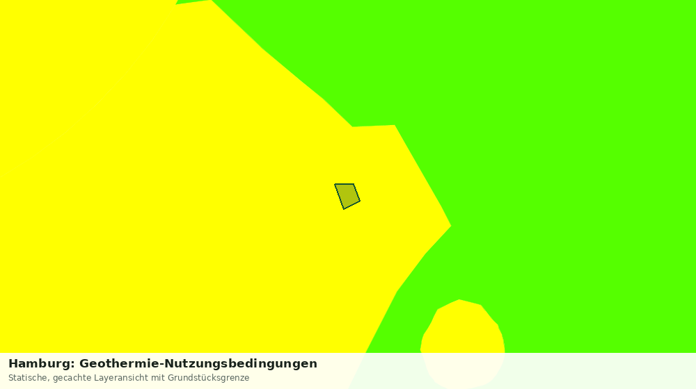 Statische Kartenansicht: Hamburg: Geothermie-Nutzungsbedingungen