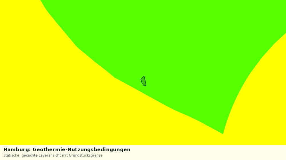 Statische Kartenansicht: Hamburg: Geothermie-Nutzungsbedingungen