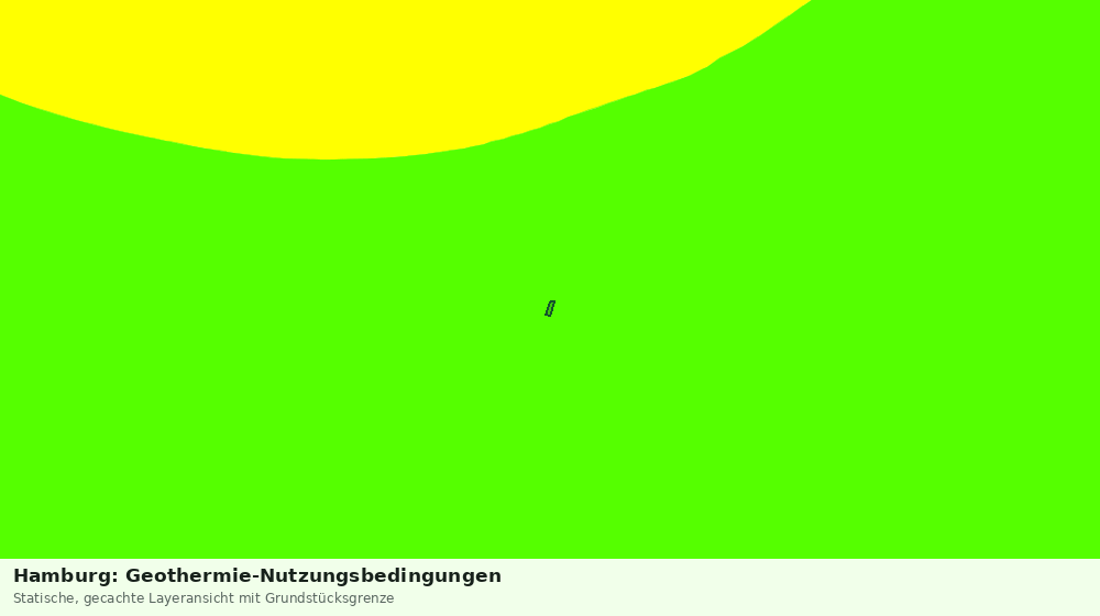 Statische Kartenansicht: Hamburg: Geothermie-Nutzungsbedingungen