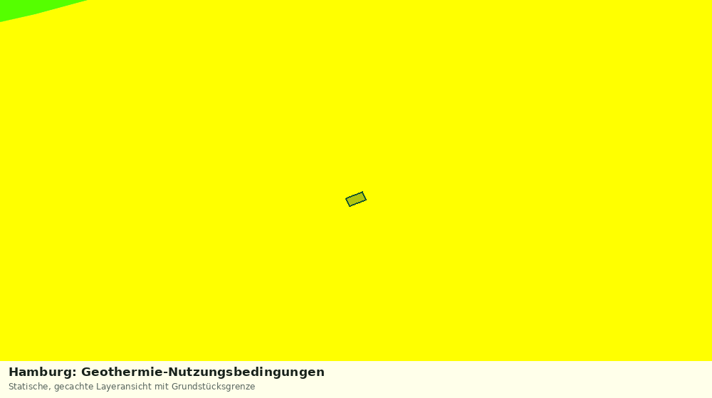Statische Kartenansicht: Hamburg: Geothermie-Nutzungsbedingungen