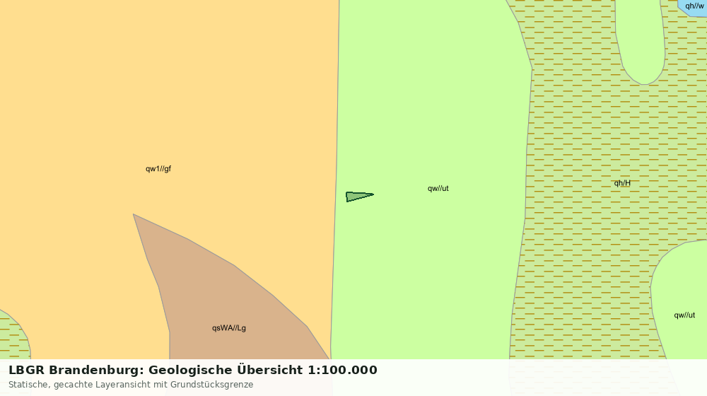 Statische Kartenansicht: LBGR Brandenburg: Geologische Übersicht 1:100.000