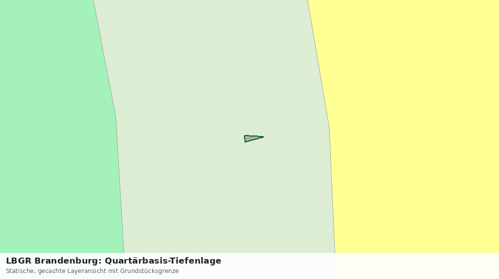 Statische Kartenansicht: LBGR Brandenburg: Quartärbasis-Tiefenlage