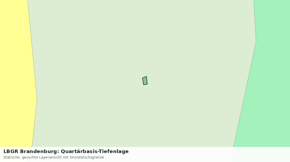 Statische Kartenansicht: LBGR Brandenburg: Quartärbasis-Tiefenlage