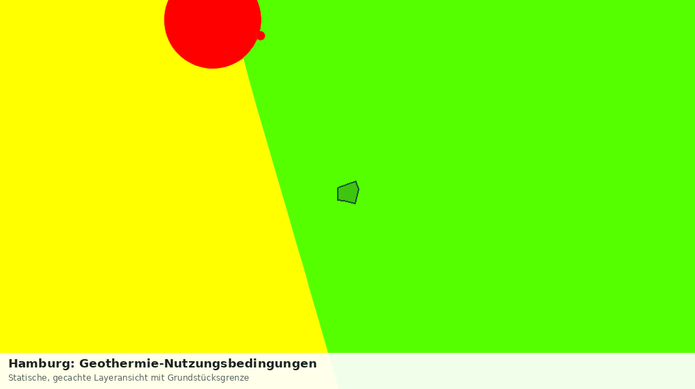 Statische Kartenansicht: Hamburg: Geothermie-Nutzungsbedingungen