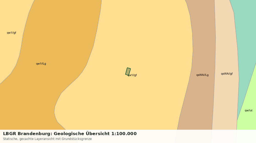 Statische Kartenansicht: LBGR Brandenburg: Geologische Übersicht 1:100.000