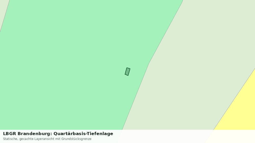 Statische Kartenansicht: LBGR Brandenburg: Quartärbasis-Tiefenlage