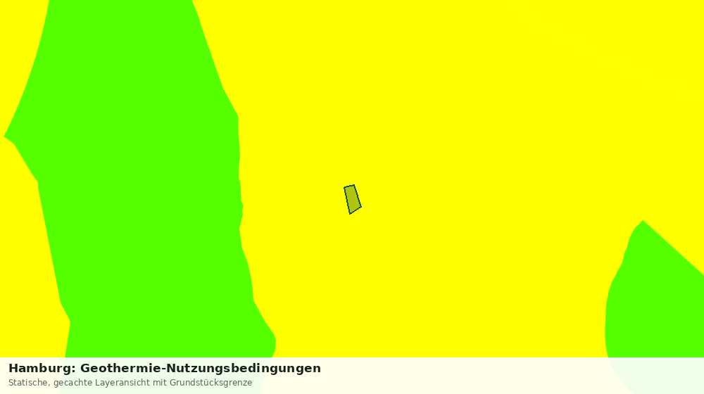 Statische Kartenansicht: Hamburg: Geothermie-Nutzungsbedingungen