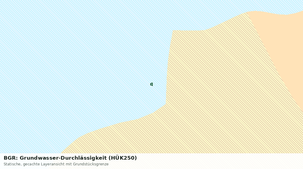 Statische Kartenansicht: BGR: Grundwasser-Durchlässigkeit (HÜK250)
