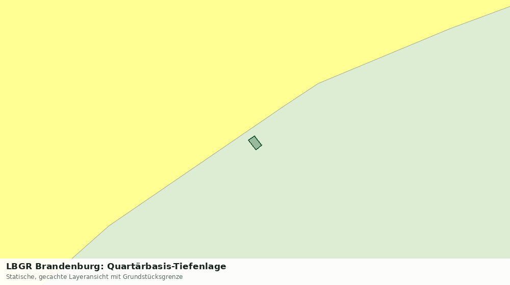 Statische Kartenansicht: LBGR Brandenburg: Quartärbasis-Tiefenlage