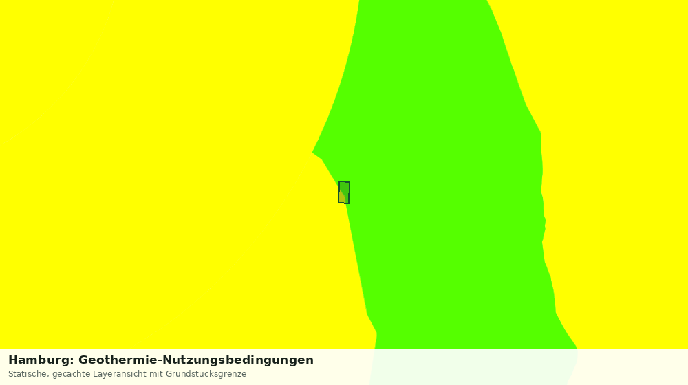 Statische Kartenansicht: Hamburg: Geothermie-Nutzungsbedingungen