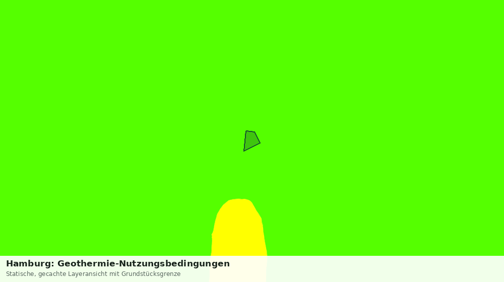 Statische Kartenansicht: Hamburg: Geothermie-Nutzungsbedingungen