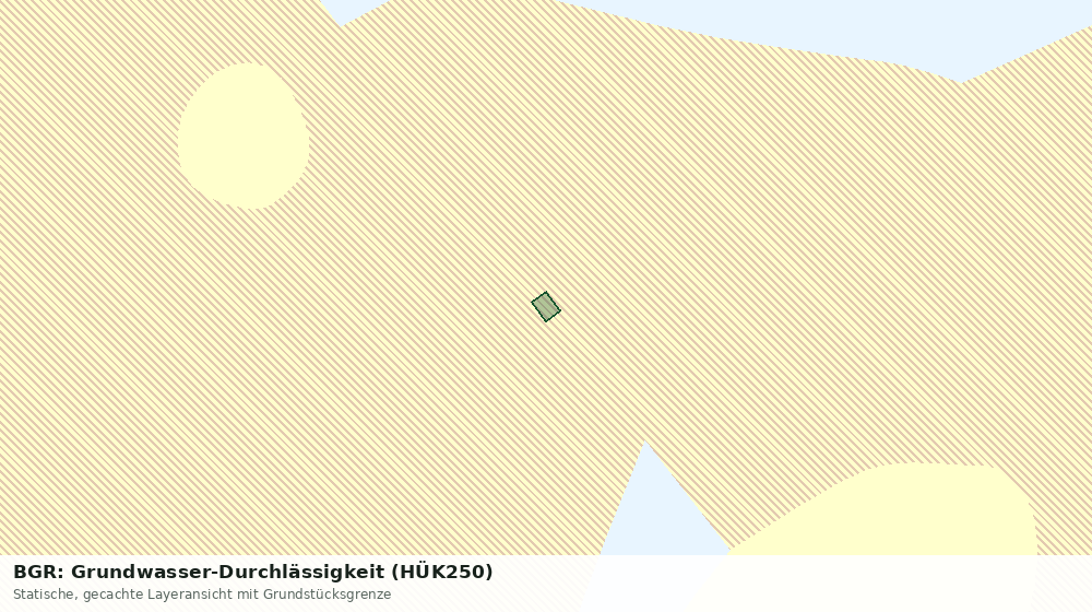 Statische Kartenansicht: BGR: Grundwasser-Durchlässigkeit (HÜK250)