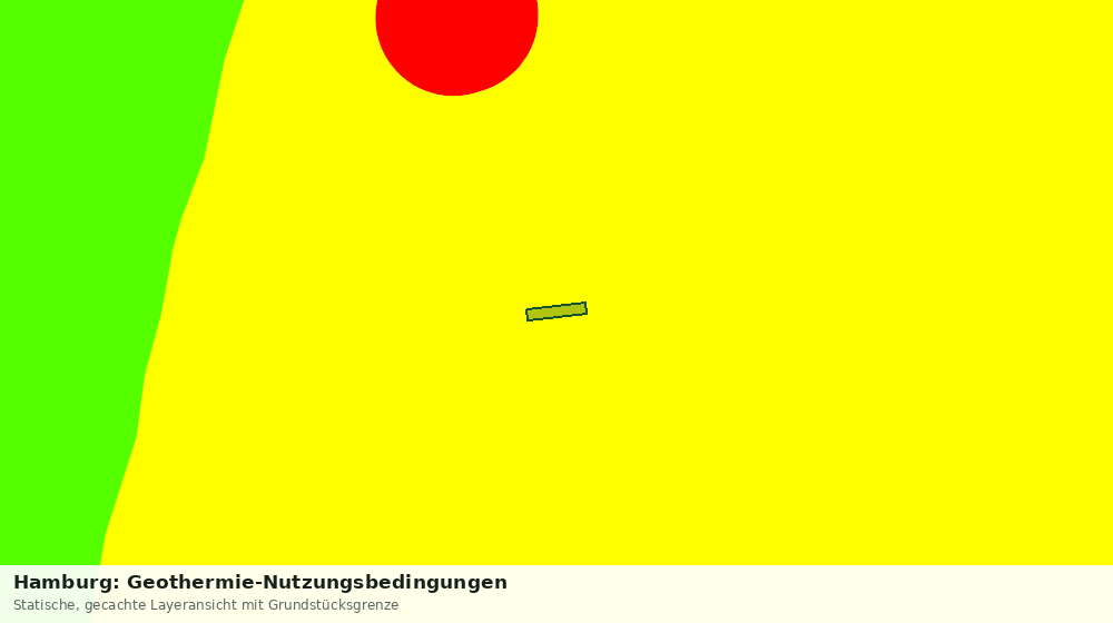 Statische Kartenansicht: Hamburg: Geothermie-Nutzungsbedingungen