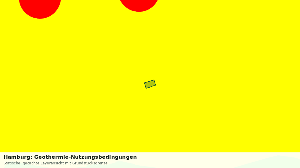 Statische Kartenansicht: Hamburg: Geothermie-Nutzungsbedingungen