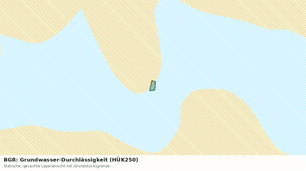 Statische Kartenansicht: BGR: Grundwasser-Durchlässigkeit (HÜK250)