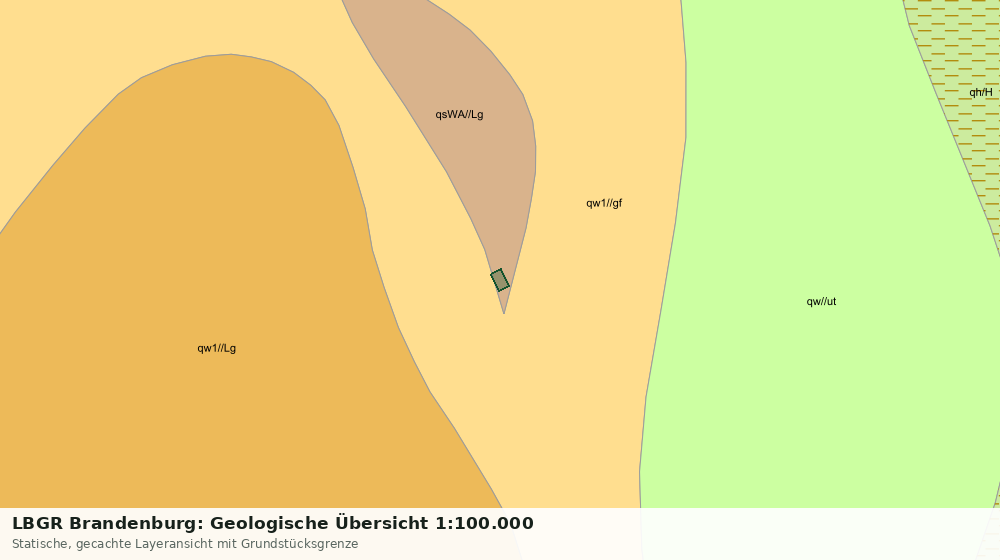 Statische Kartenansicht: LBGR Brandenburg: Geologische Übersicht 1:100.000