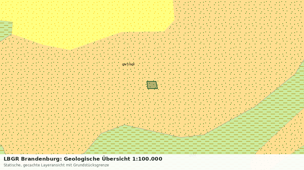Statische Kartenansicht: LBGR Brandenburg: Geologische Übersicht 1:100.000