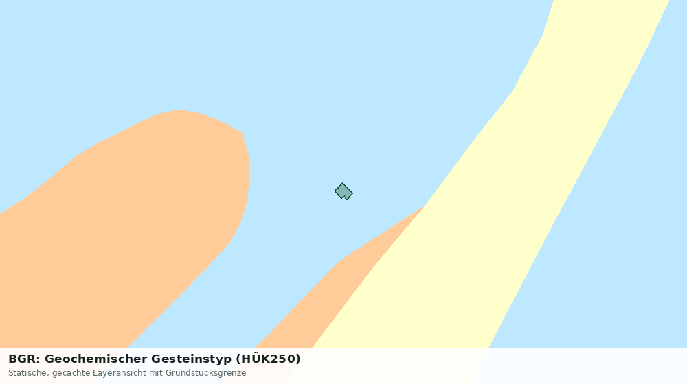 Statische Kartenansicht: BGR: Geochemischer Gesteinstyp (HÜK250)